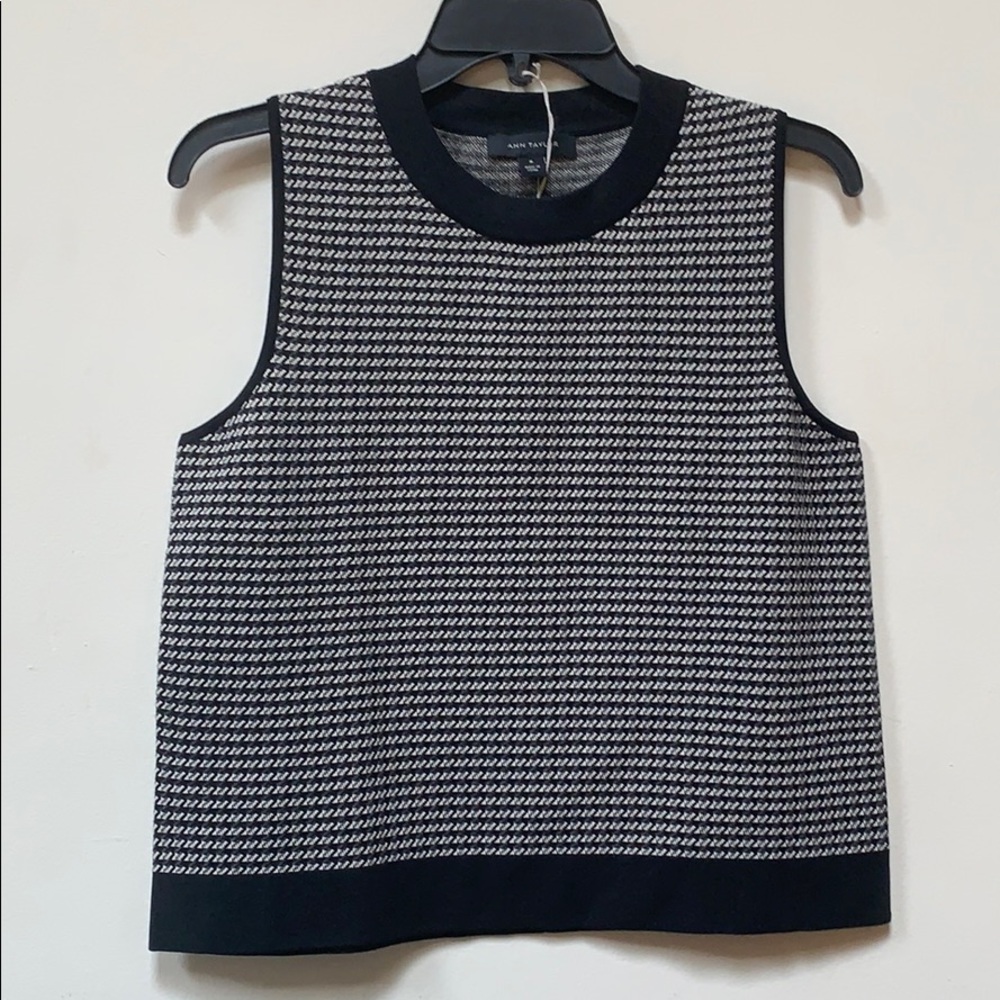Ann Taylor Vested Sweater Top